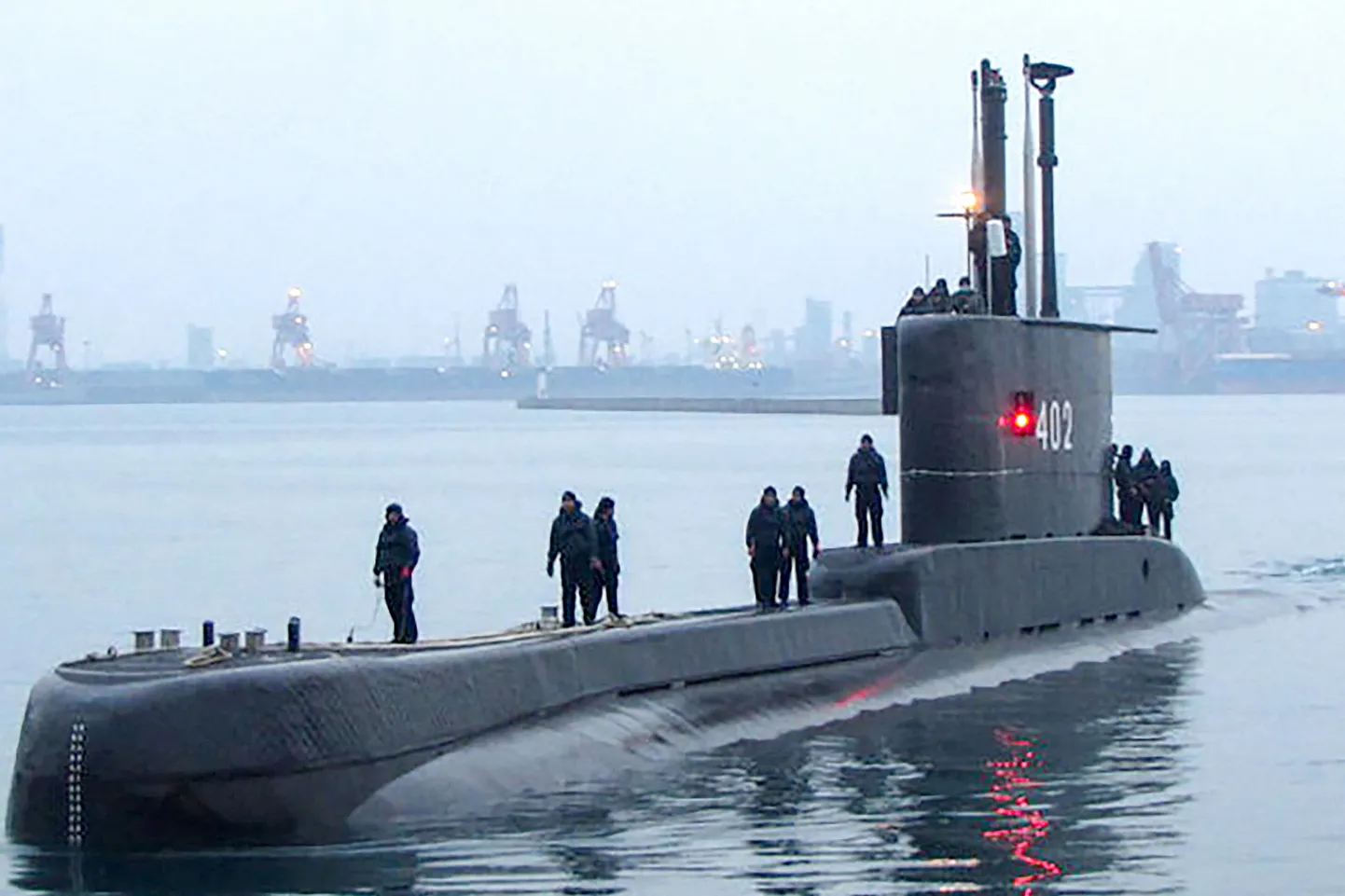 Indoneesias kadunuks jäänud allveelaev KRI Nanggala 402.