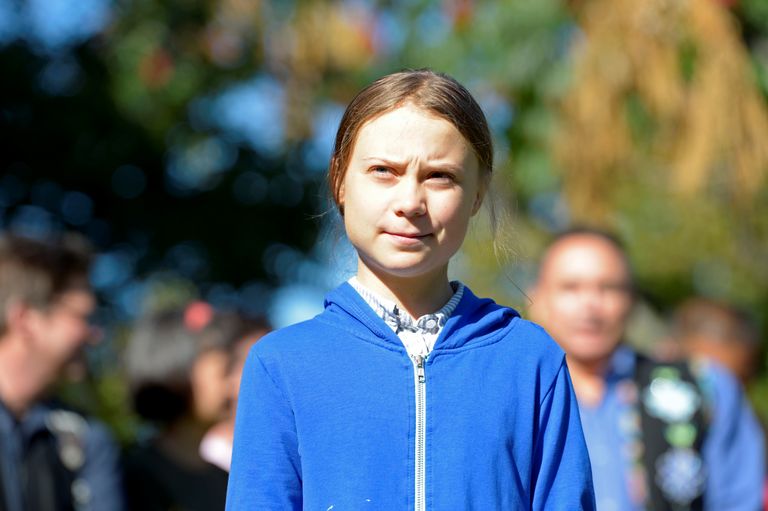 Greta Thunberg 27. septembril 2019 Kanadas Montrealis