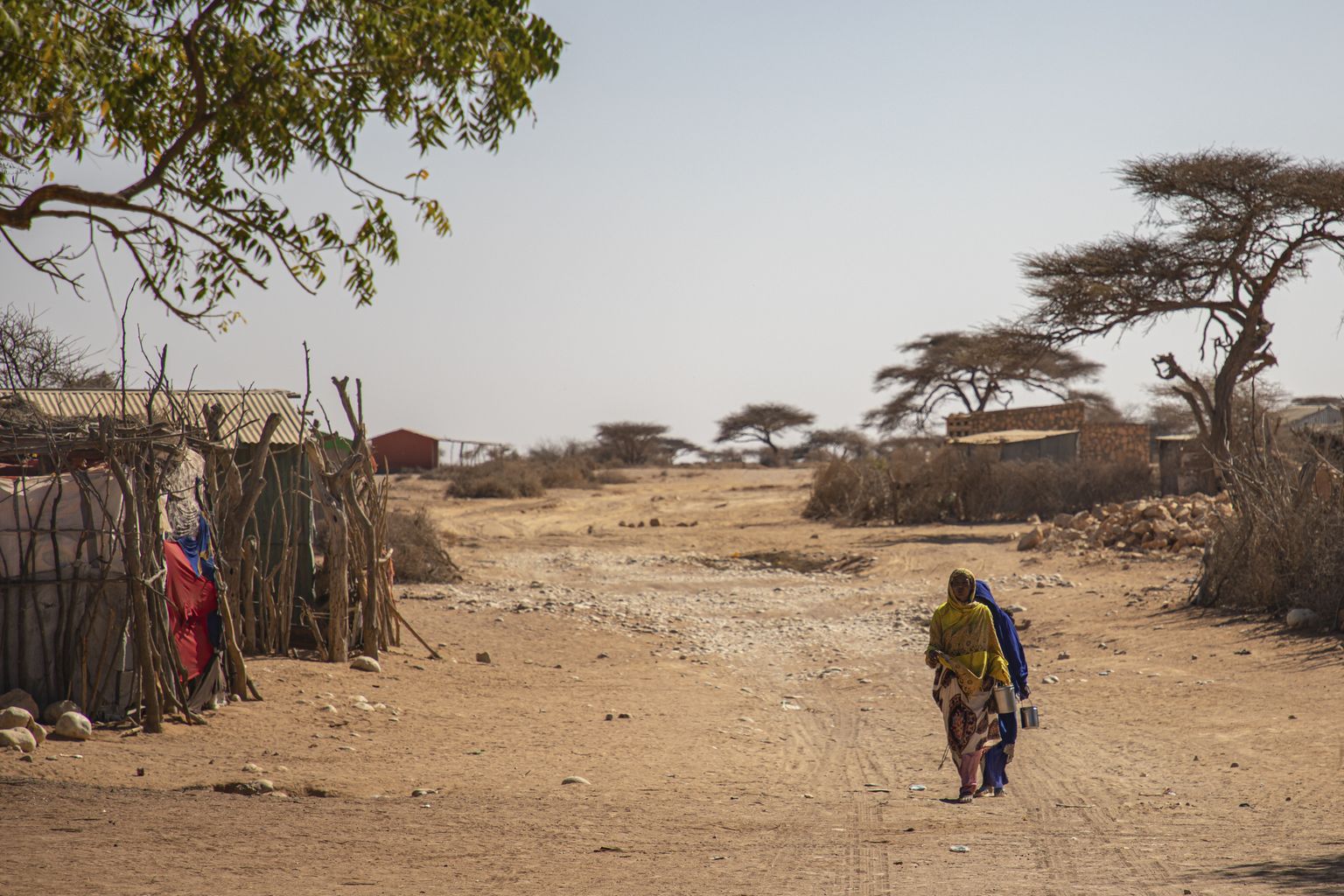 Somaalia poolautonoomsel territooriumil Somaalimaal asuv Ceel Dheere kogukond 14. märts 2022.