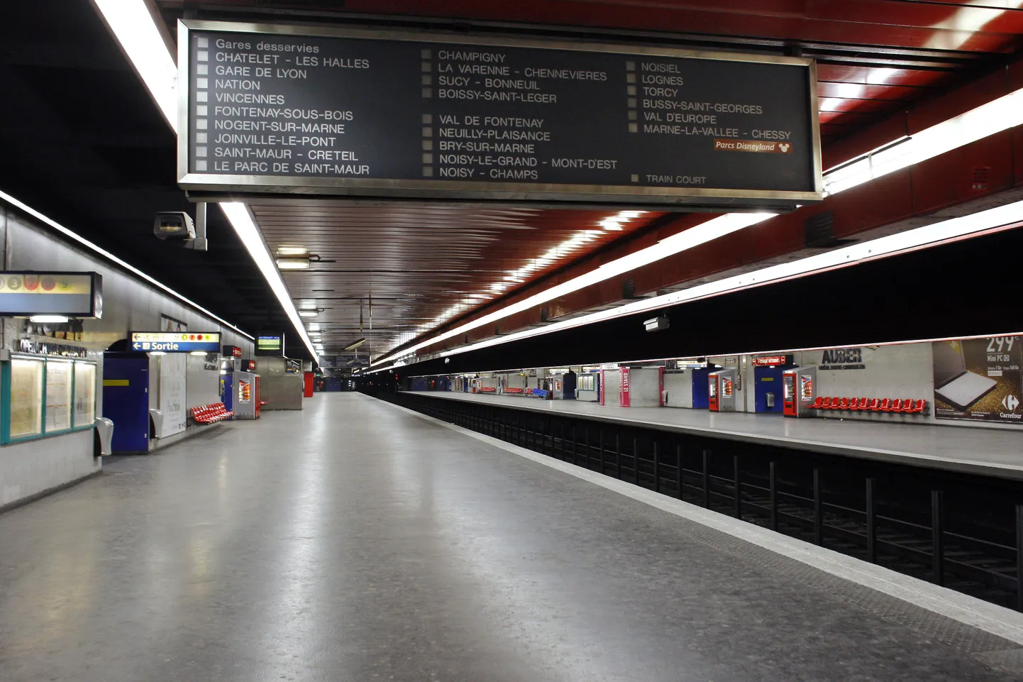 Priisi inimtühi metroojaam.