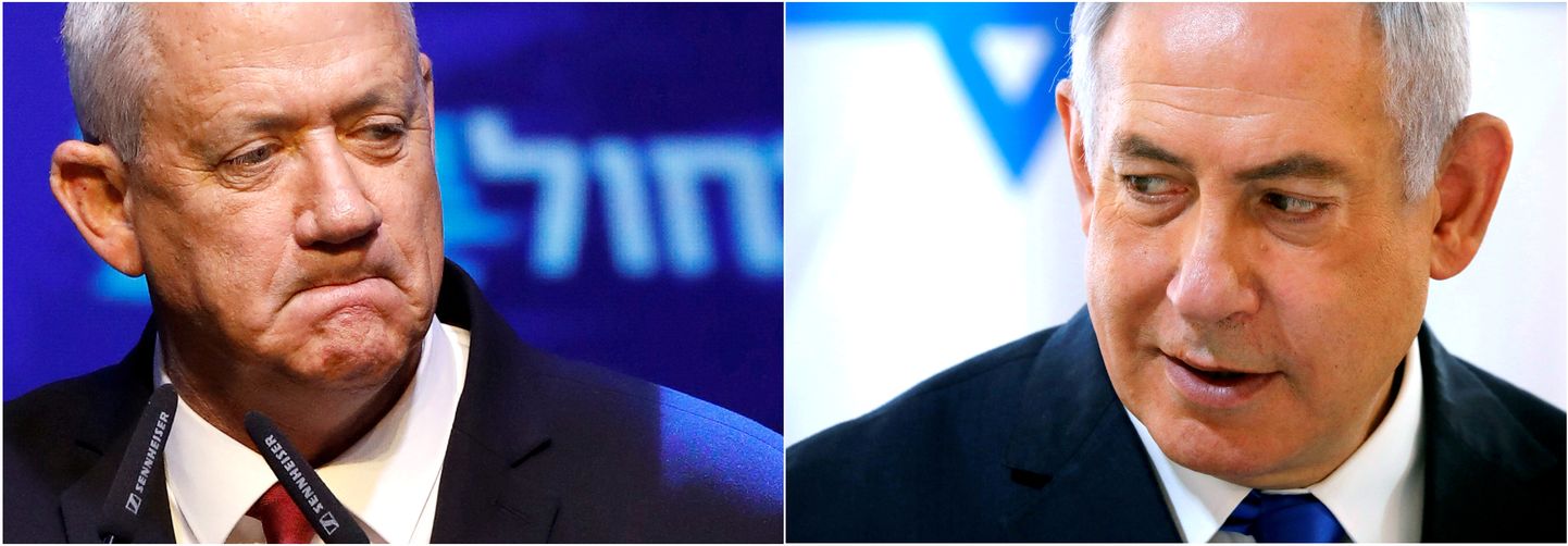 Benny Gantz ja Benjamin Netanyahu.