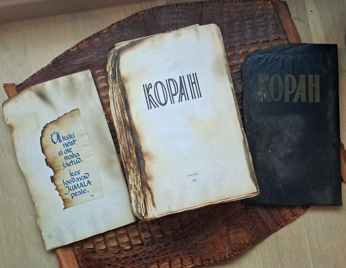 Eestis toimunud kirikupõlengus kahjustada saanud venekeelne koraan