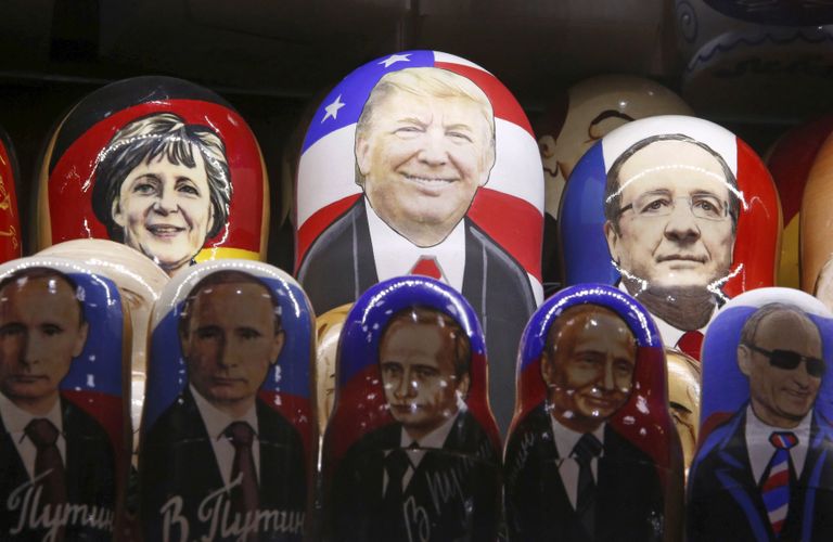 Eesti ekspertide hinnangul on tuleva aasta võtmetegelasteks Donald Trump, Angela Merkel ja Vladimir Putin. Foto: Sergei Karpukhin/Reuters