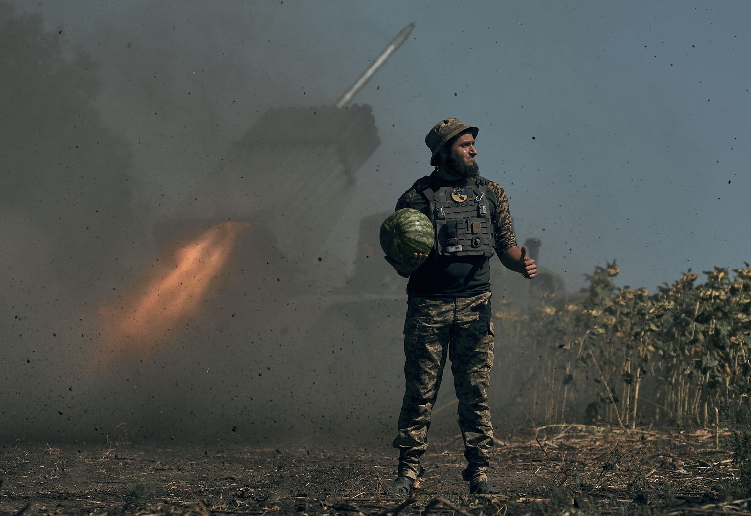 Ukraina sõdur on Donetskis.