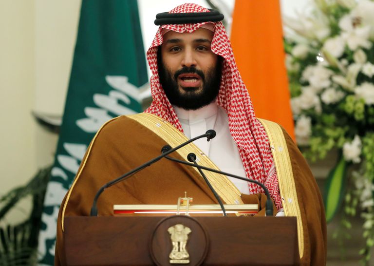 Saudi Araabia kroonprints Mohammed bin Salman tänavu veebruaris.