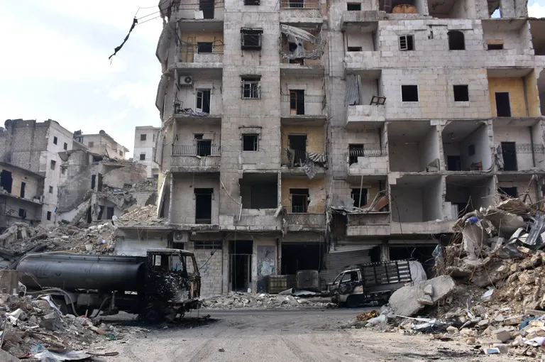 Aleppo linna varemed Süürias. Foto: AFP/Scanpix