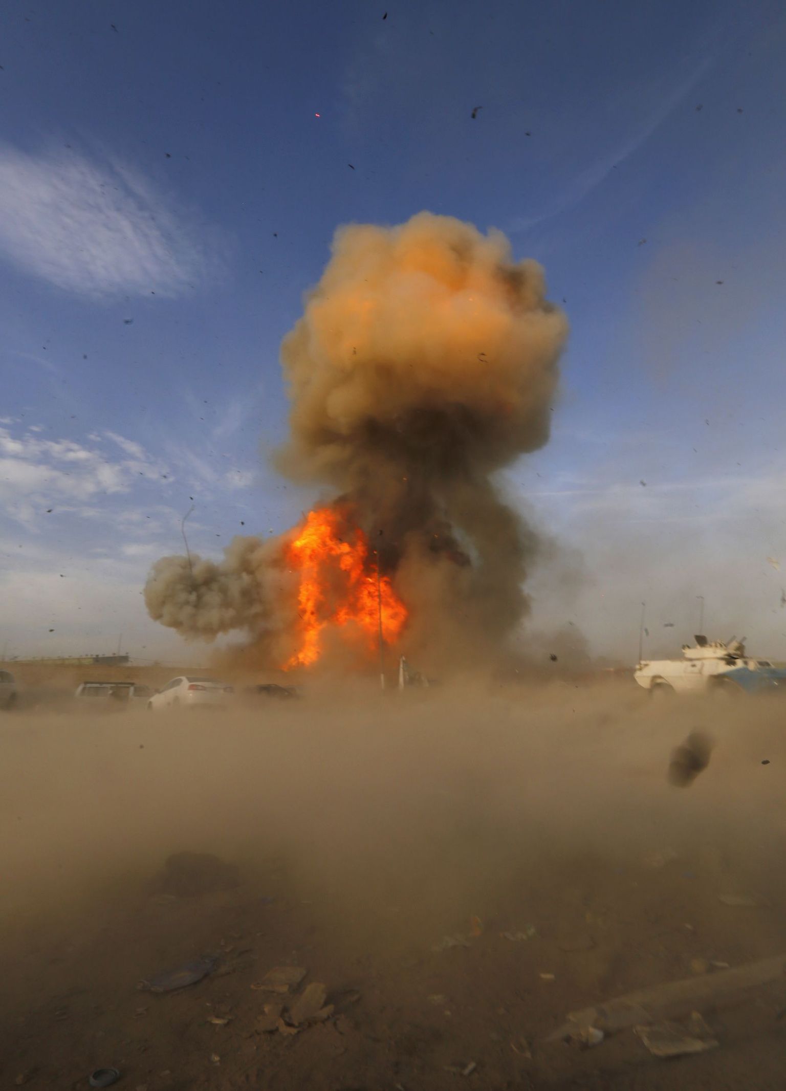 Pommiplahvatus Bagdadis. Foto on illustratiivne.