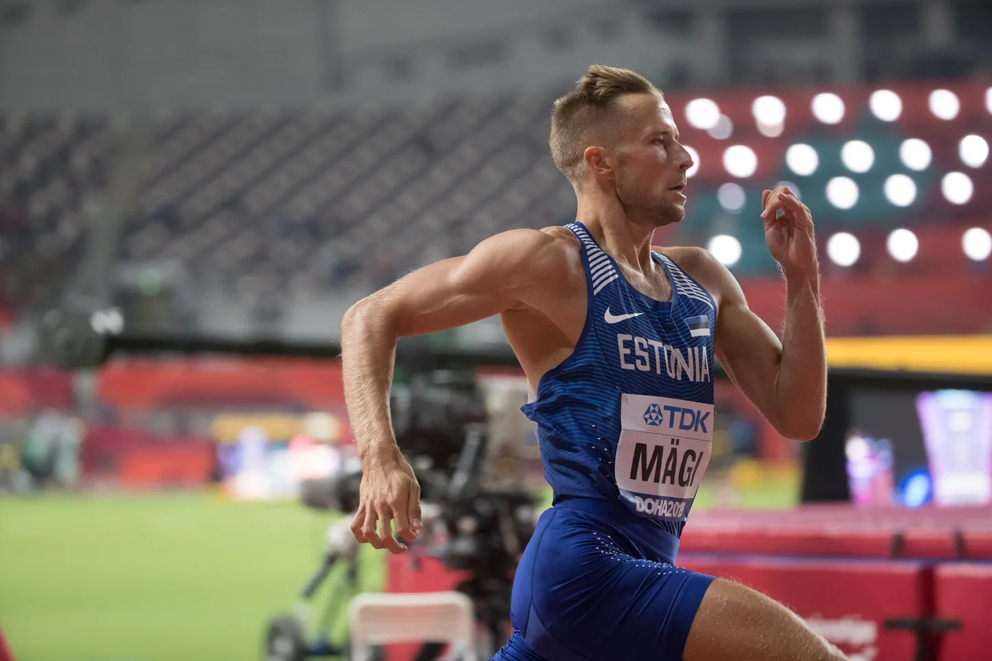 Rasmus Mägi möödunud aastal peetud Doha kergejõustiku MMil.
