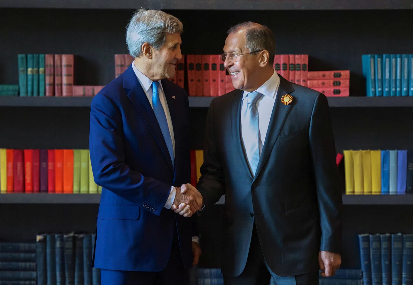 USA välisminister John Kerry ja tema Vene ametivend Sergei Lavrov täna Sotšis kohtumisel.