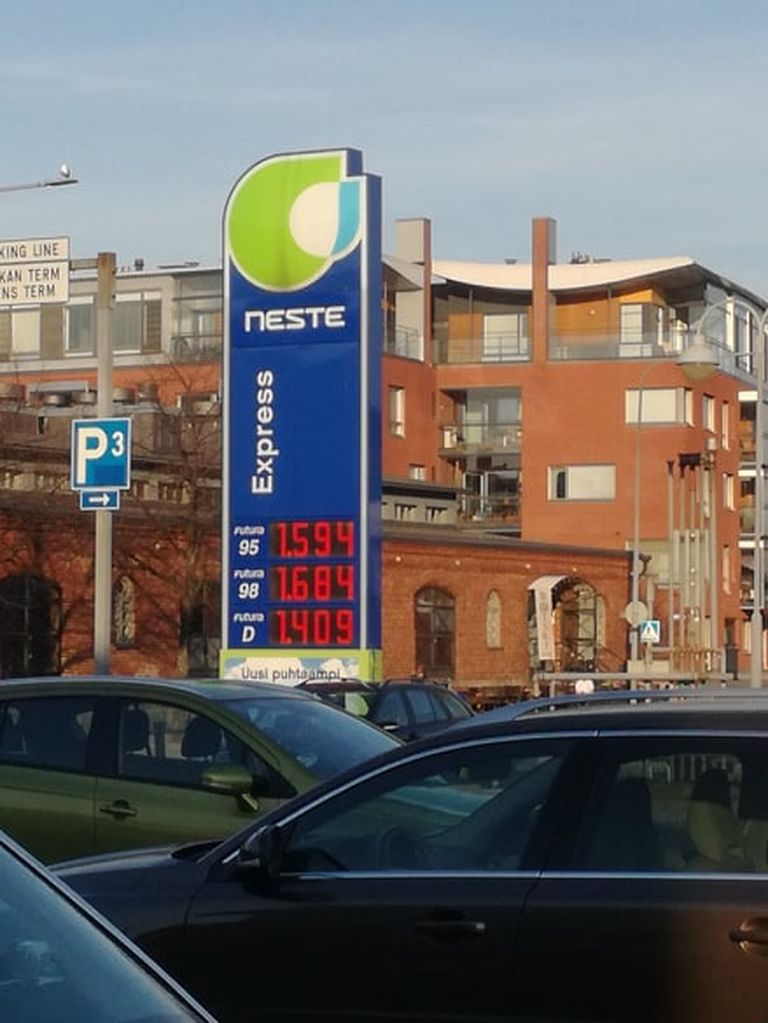 Kütusehinnad Helsinkis.