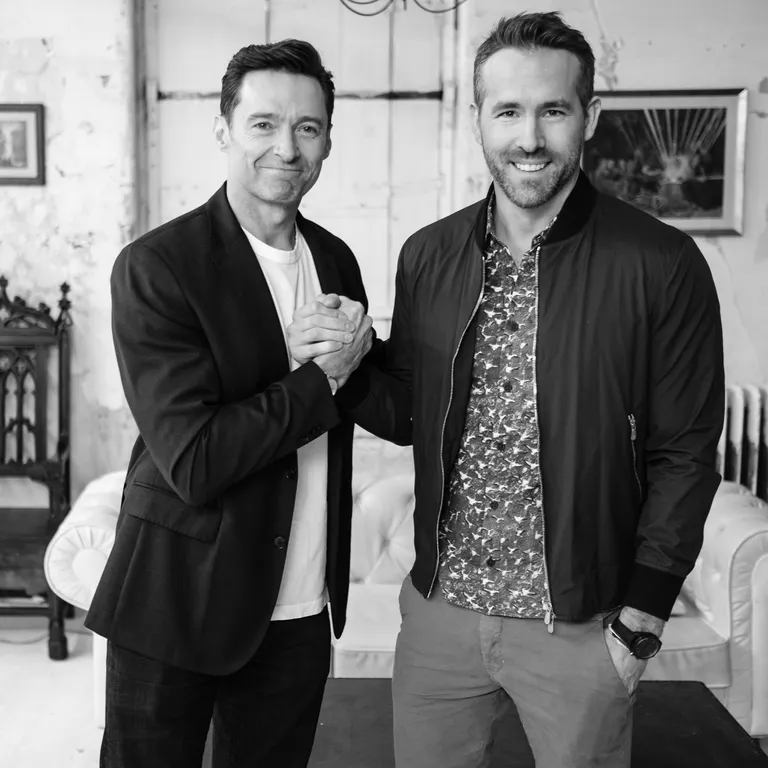 Hugh Jackman ja Ryan Reynolds.