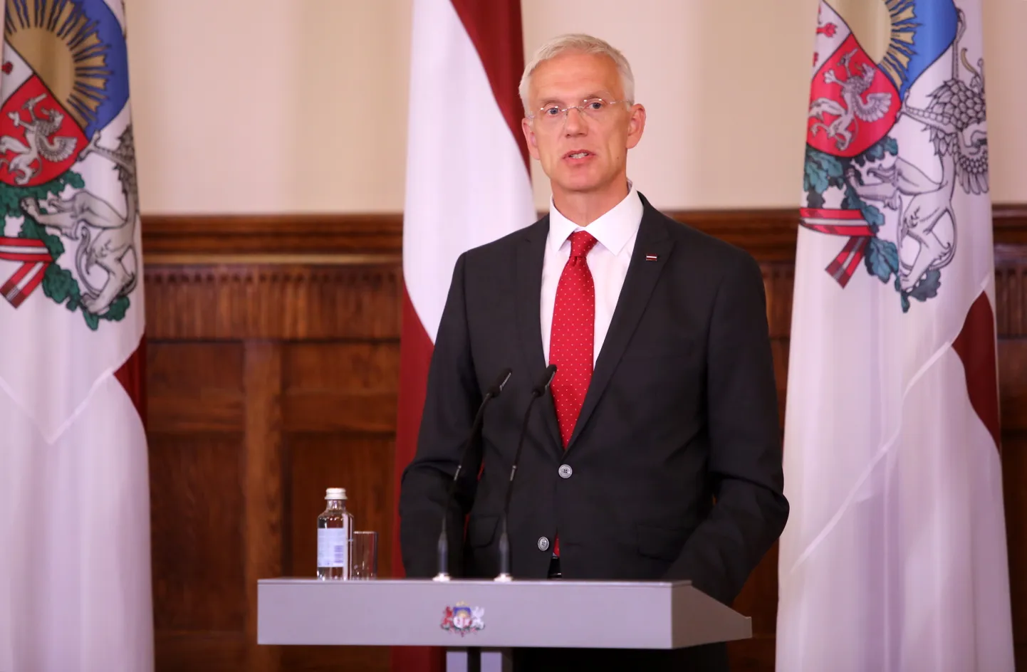 Ministru prezidents Krišjānis Kariņš piedalās biedrības “4. maija Deklarācijas klubs” iedibinātās Valstiskuma balvas pasniegšanas svinīgajā ceremonijā Rīgas pilī.