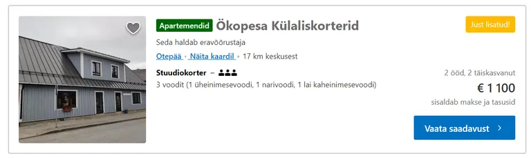 Гостевые квартиры Ökopesa.