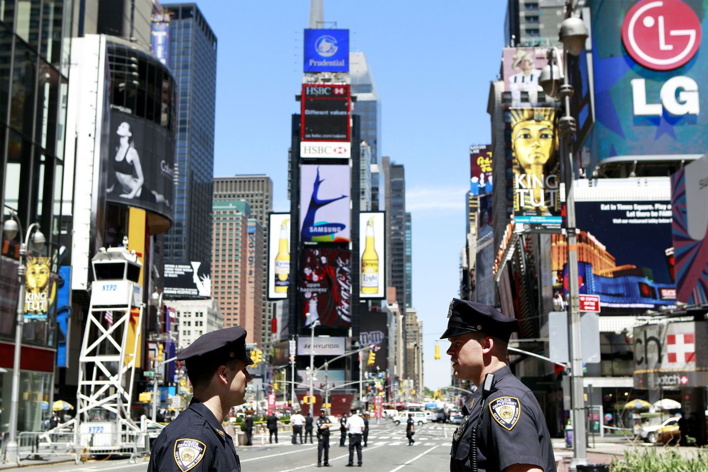 New Yorgi politseinikud Times Square'il.
