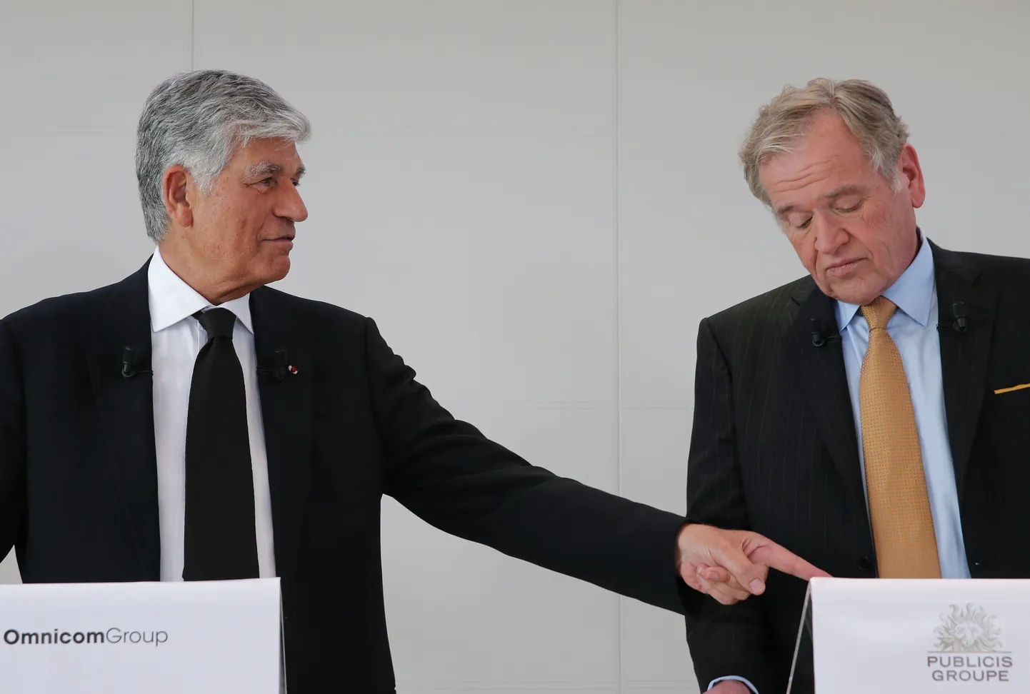 Prantsuse reklaamigrupi Publicis juht Maurice Levy ja Omnicomi juht John Wren