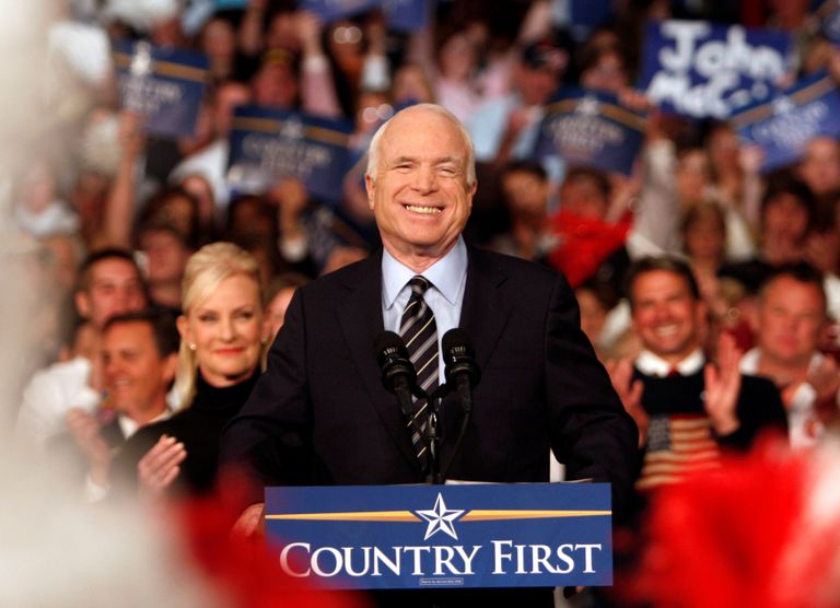 McCain 2008. aasta presidendivalimiste ajal.