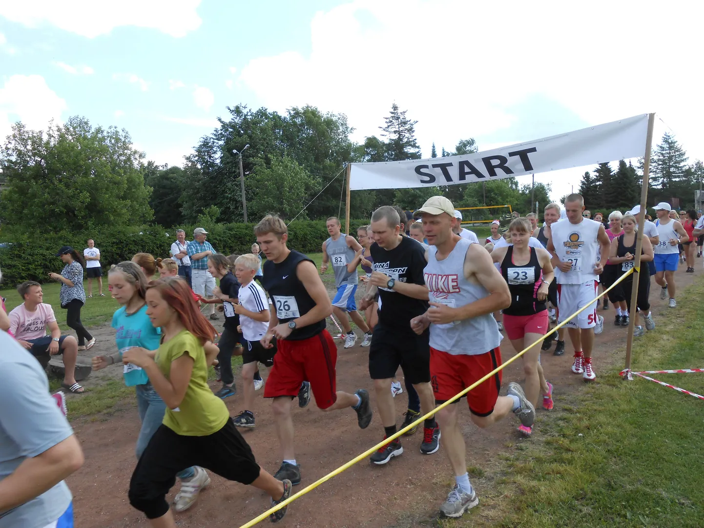 Rahvajooksu start.