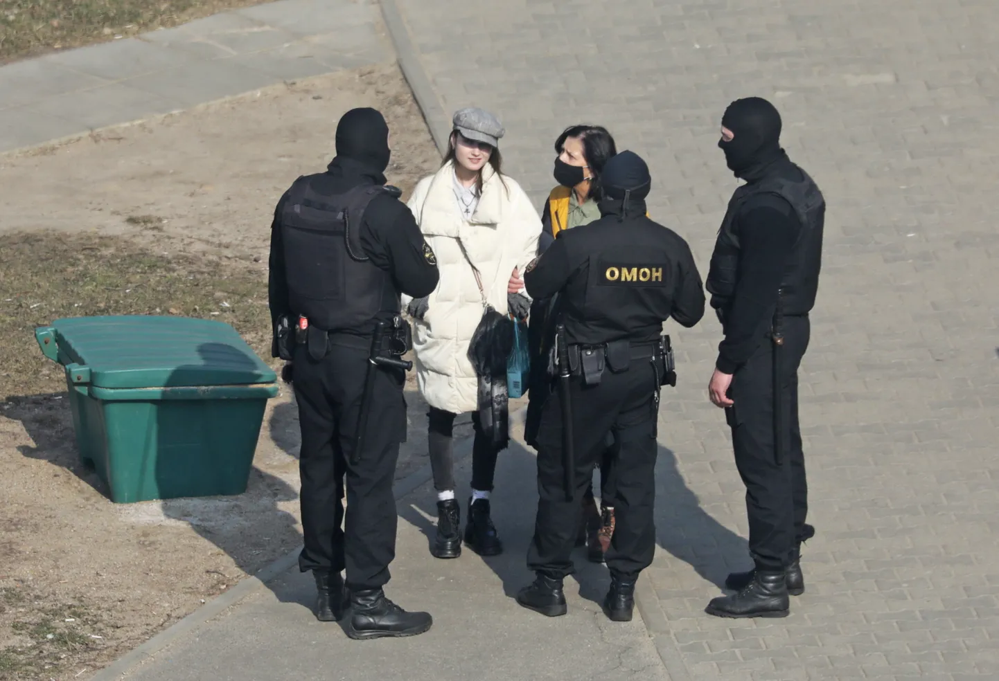 Минск во время акций протеста
