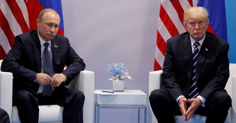 Trump ja Putin juulikuisel kohtumisel. 
