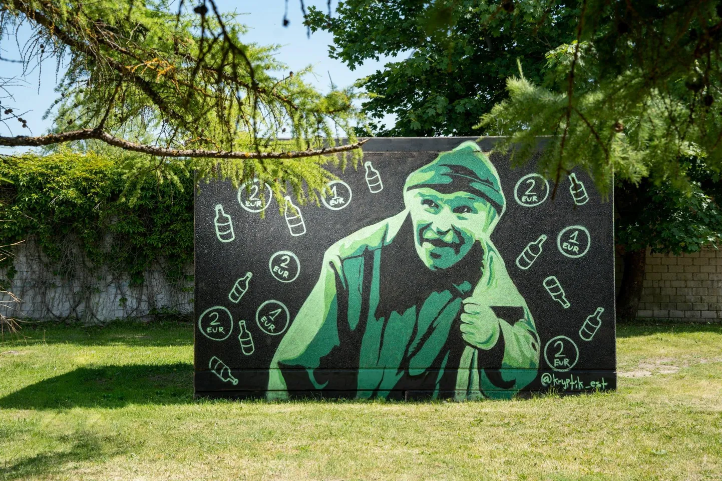 Pudeli-Vovkast valmis kunstiteos.