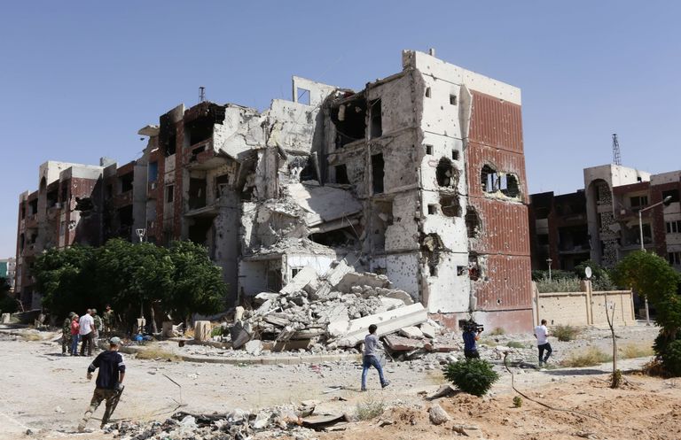 Süüria lahingutes kahjustada saanud hooned. Foto: Scanpix