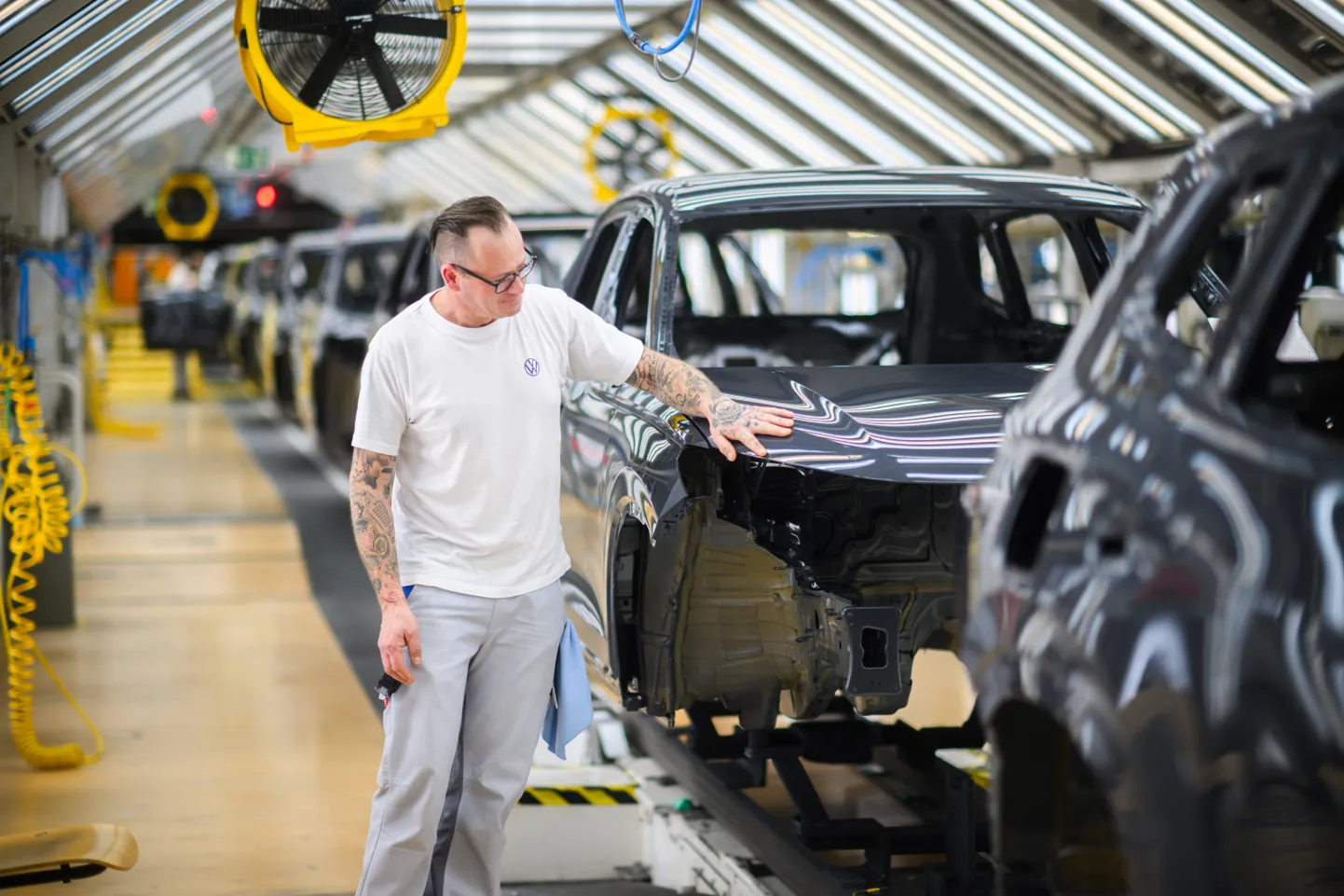 Завод Volkswagen в Германии.