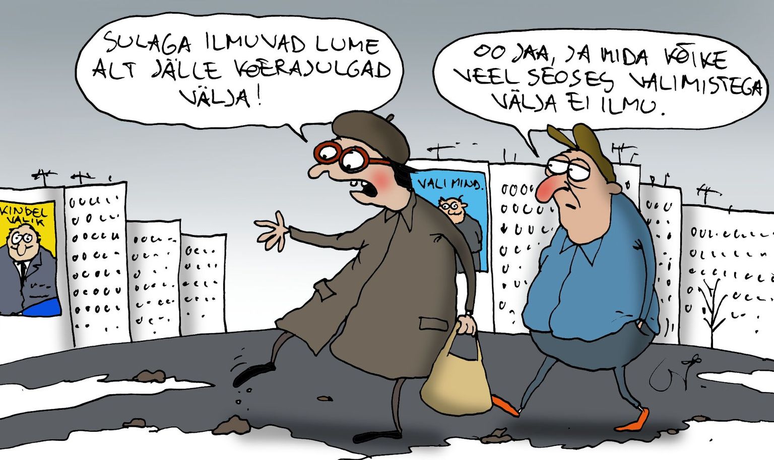 Urmas Nemvalts joonistab.