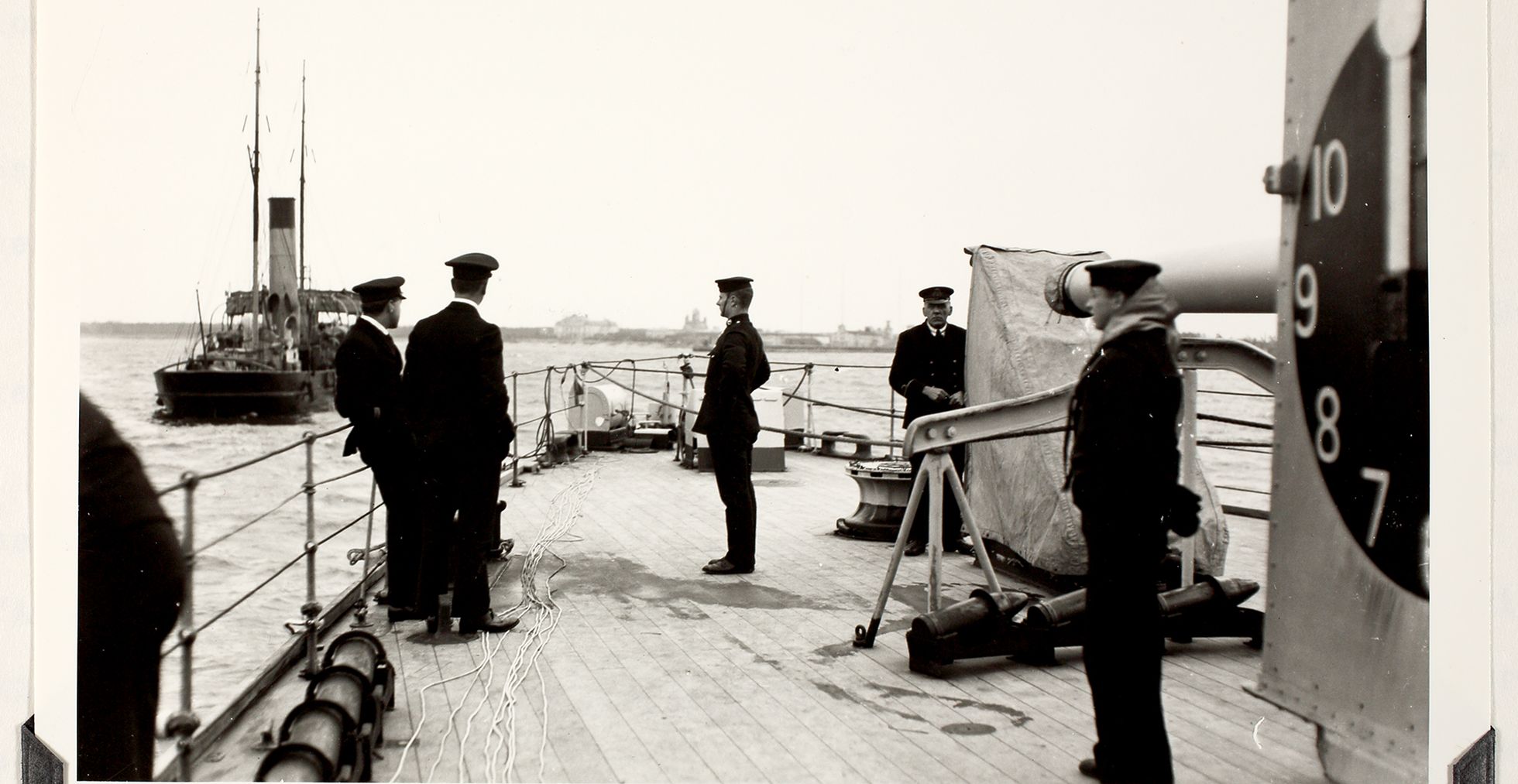 Briti meremehed Lätis Liepaja sadamas.