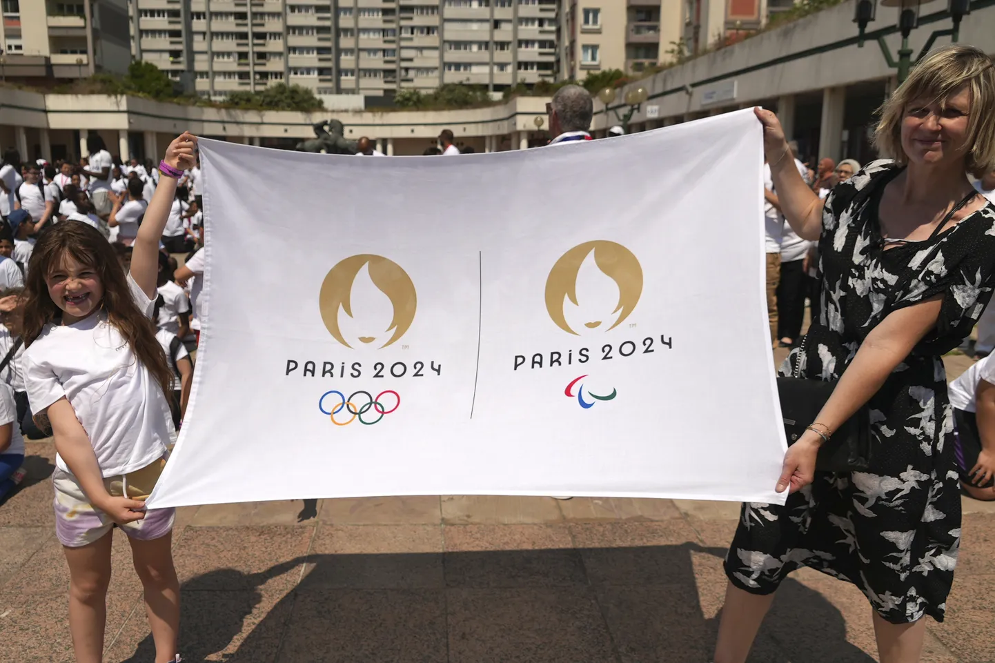 Лого Олимпиады в Париже 2024.