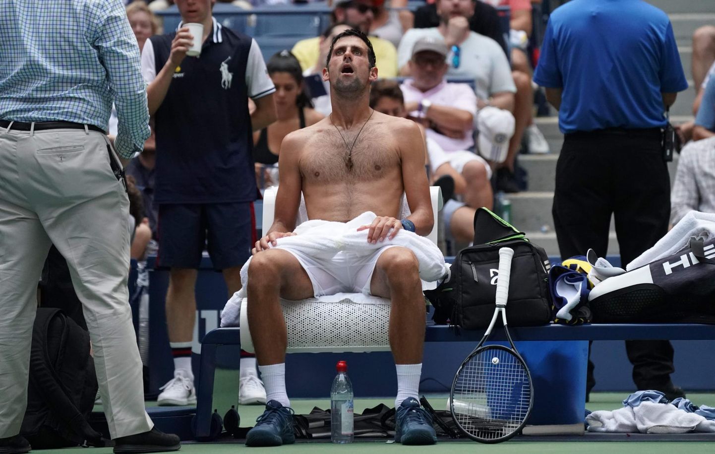 Novak Djokovic piinles ise ja vaatas kurbusega ka teiste mängijate piinu. 
