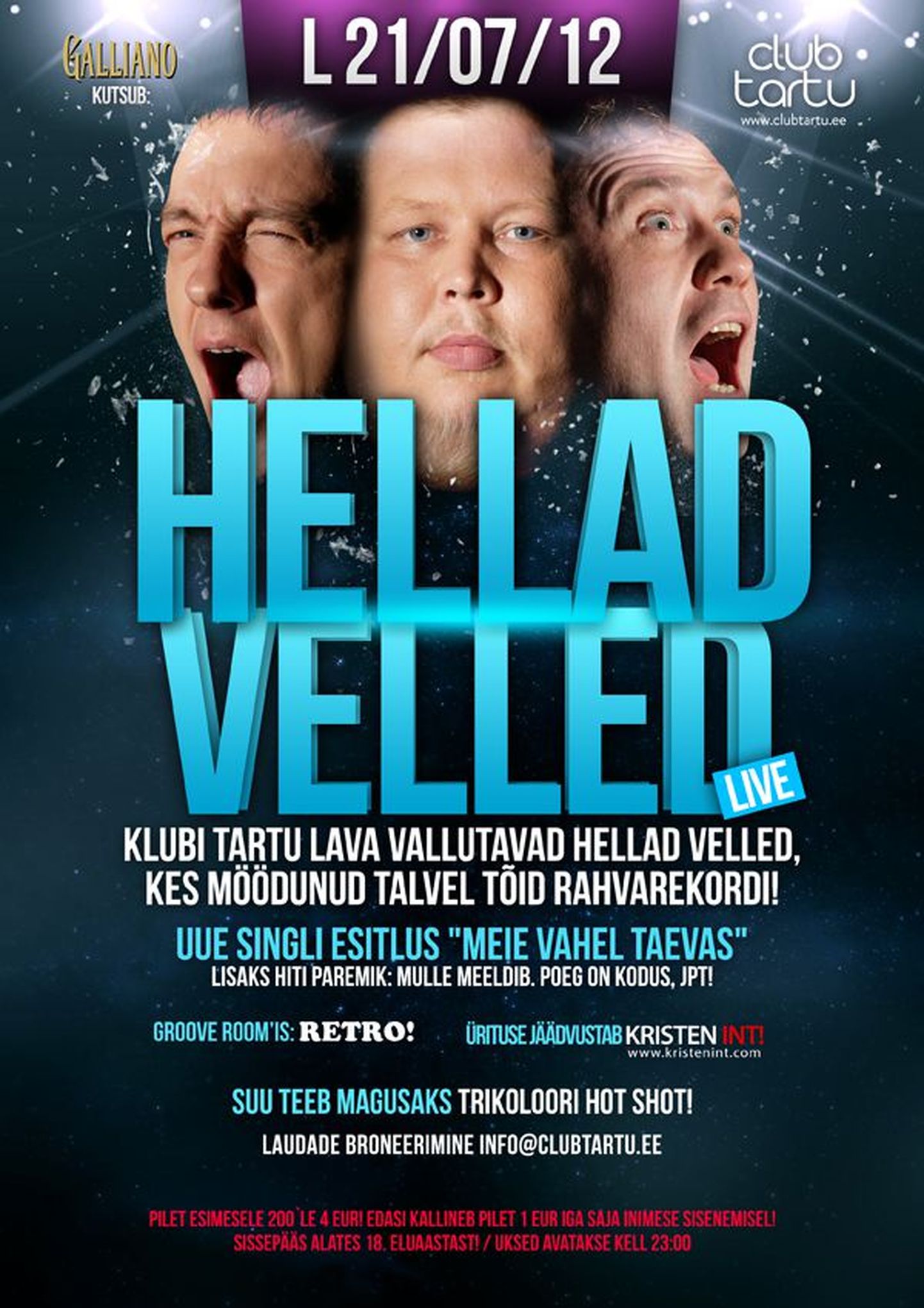 Hellad Velled esitlevad sel laupäeval Club Tartus uut singlit!