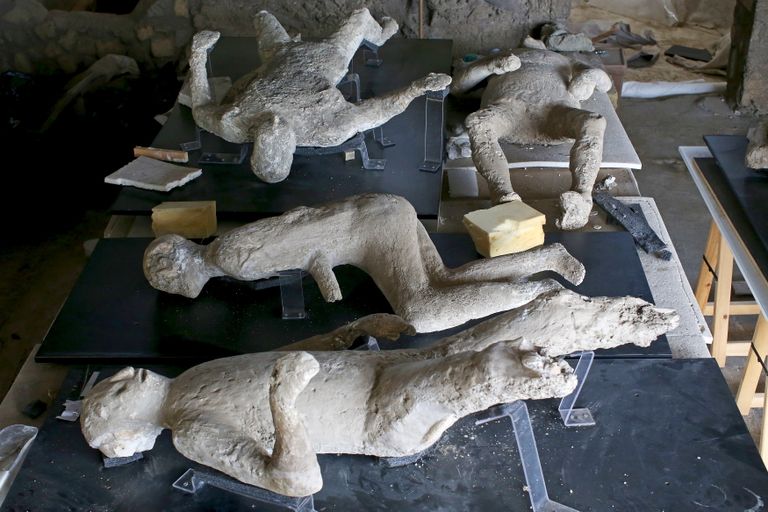 Pompei ohvrid, kelle kehad on jäädvustatud kipsis