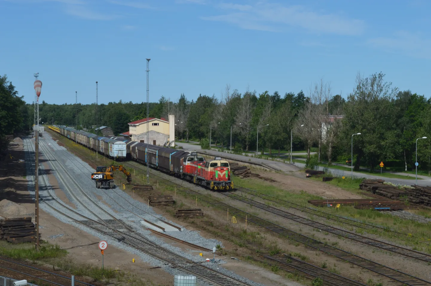 Kaubarong Hanko raudteejaama lähistel 2016. aastal. Foto on illustratiivne.