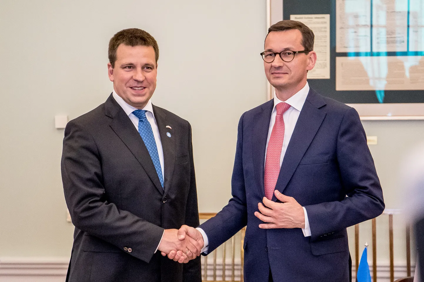 Peaminister Jüri Ratas kohtus Tallinnas Poola kolleegiga.