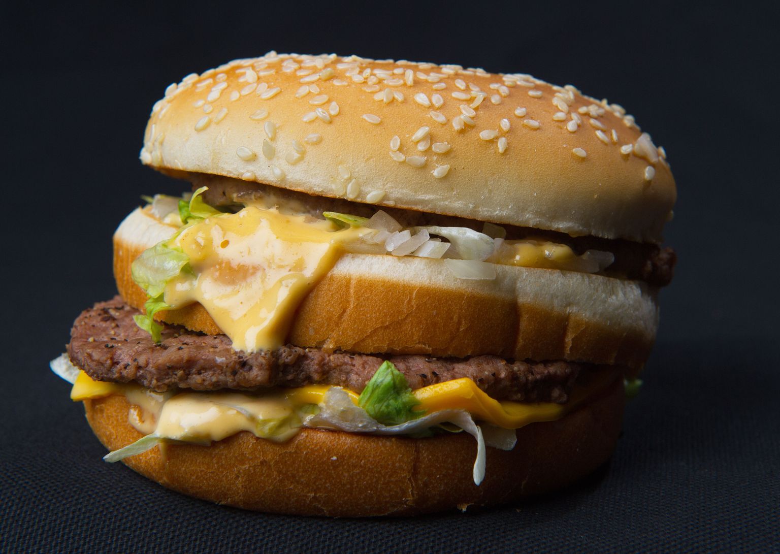 McDonalds'i Big Maci hamburger.