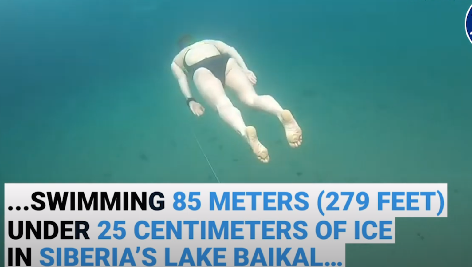 Venelanna Jekaterina Nekrassova ujus Baikali järve jää all 85 meetrit, püstitades tõenäoliselt rekordi