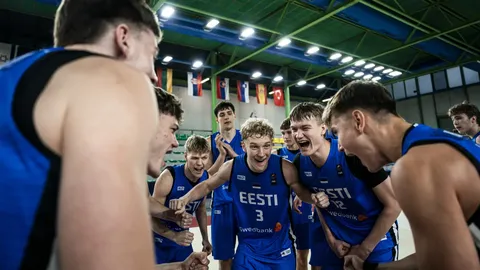 Haruldane saavutus: Eesti korvpallinoored kindlustasid võimsa võiduga koha Euroopa eliidis