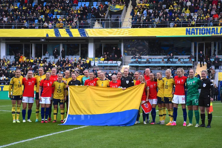 Rootsi ja Norra jalgpallurite aktsioon läks veidi untsu.