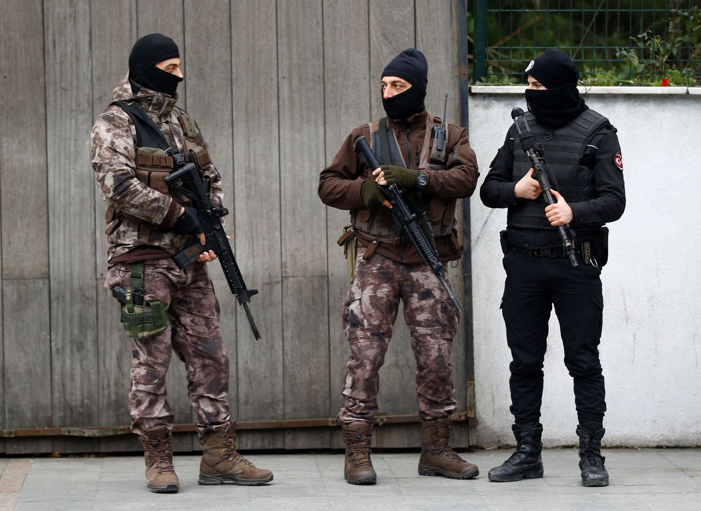 Türgi politsei eriüksuse esindajad patrullimas