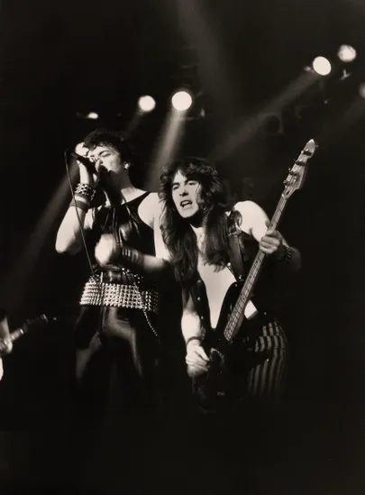 Iron Maiden 1980. aastal. Paul Di'Anno ja Steve Harris.