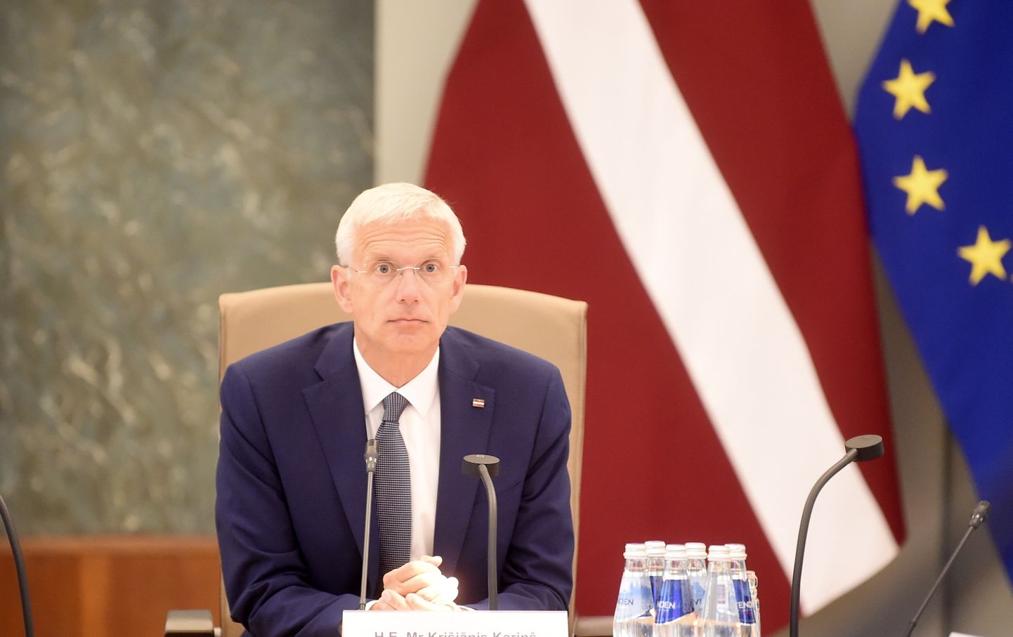 Ministru prezidents Krišjānis Kariņš piedalās 26. Latvijas valdības un Ārvalstu investoru padomes Latvijā augsta līmeņa sanāksmē Ministru kabinetā.