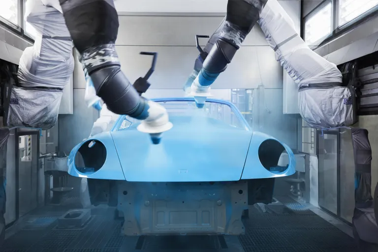 Porsche krāsošanas cehs