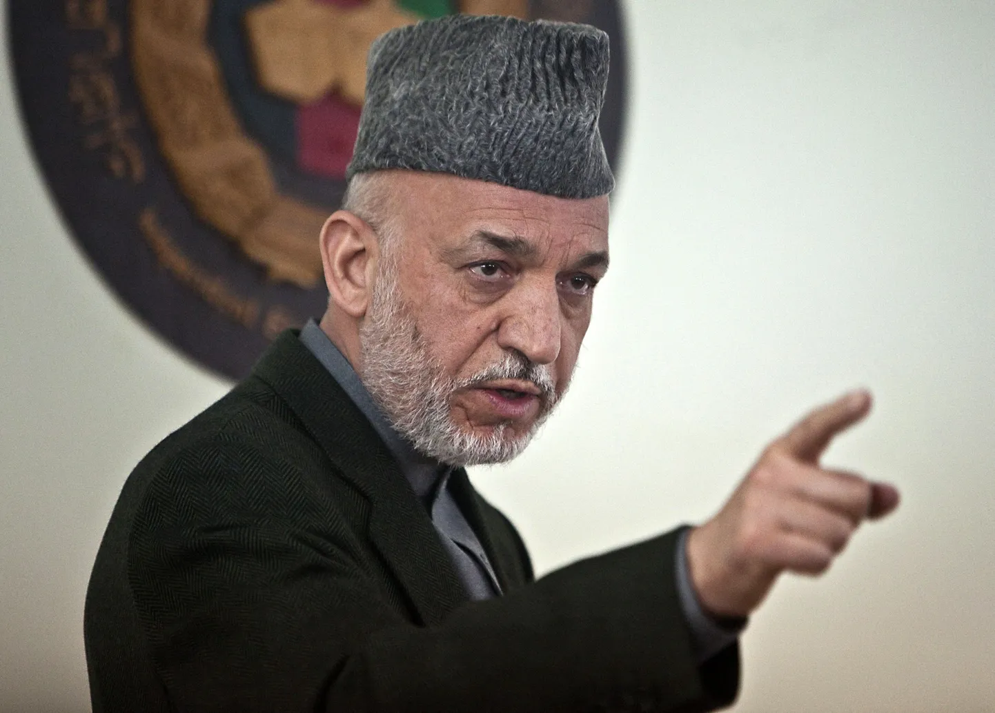 Afganistani president Hamid Karzai.
