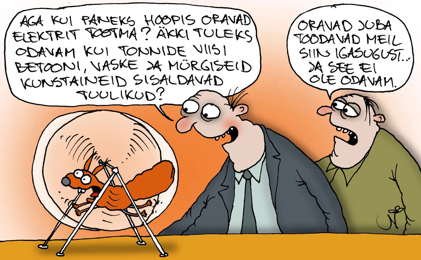 Urmas Nemvalts joonistab.