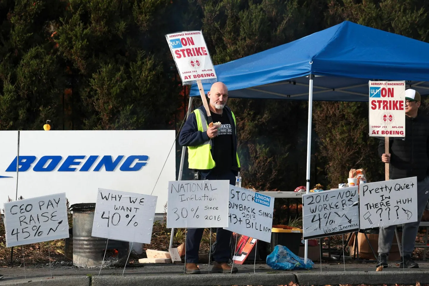Boeingu töötaja Andre Johnstone ütles päev enne streigihääletamist, et ei poolda ametiühingu ja ettevõtte vahel sõlmitud kokkuleppe tingimusi.