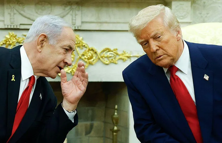 Биньямин Нетаньяху и Дональд Трамп.