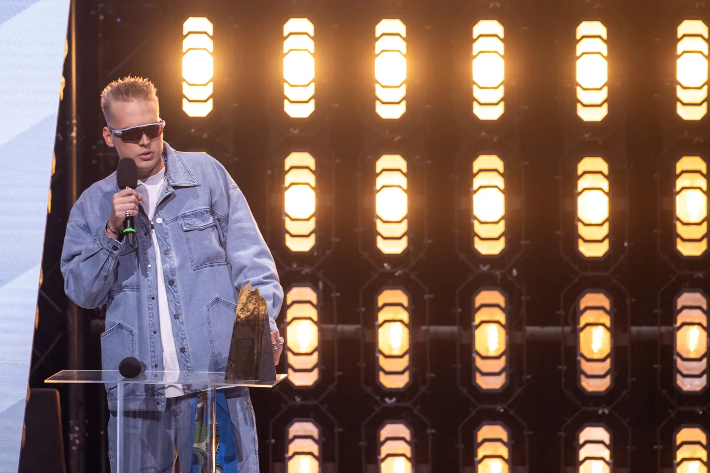 30.01.2025, Tallinn.  Eesti Muusikaauhindade gala Unibet Arenal. Markkus Pulk (nublu).