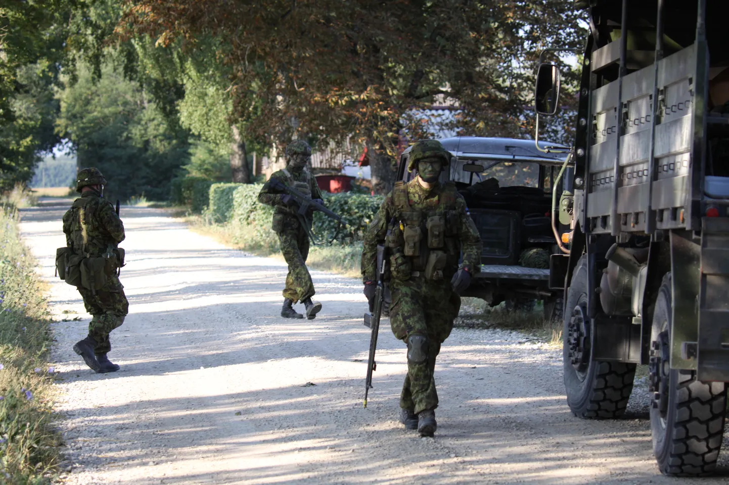 Järva kaitseliitlased hiljutisel õppusel Suvesüda.