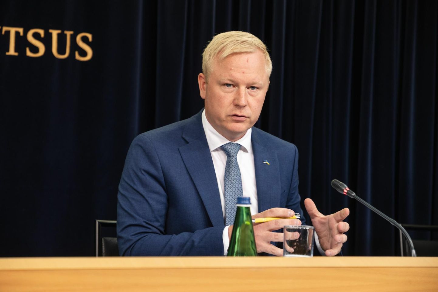 Rahandusminister Mart Võrklaev.

 