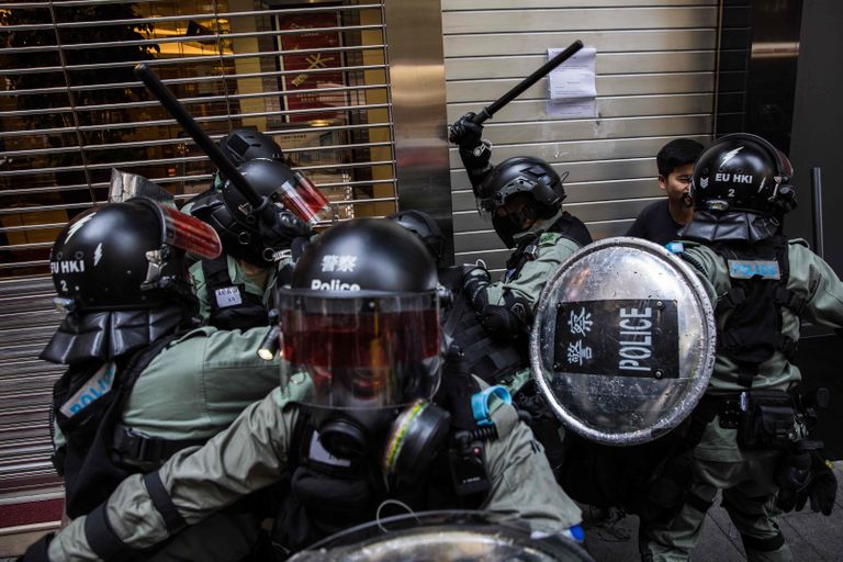 Hongkongi märulipolitsei.